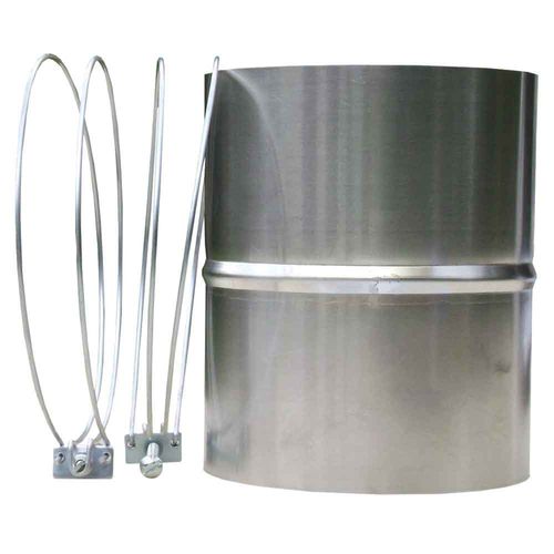 Luva com Braçadeira Alumínio 100mm Flextic