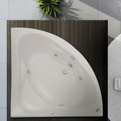 Banheira de Hidromassagem Aquaplás Netuno em Acrílico 135x135cm