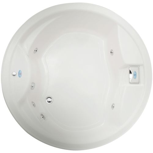 Banheira de Hidromassagem Aquaplás Pérola Redonda em Acrílico 150cm