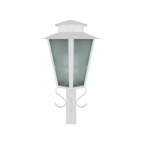 Poste Jardim Aço Fosfotizado Ideal Branco E27 1,25m