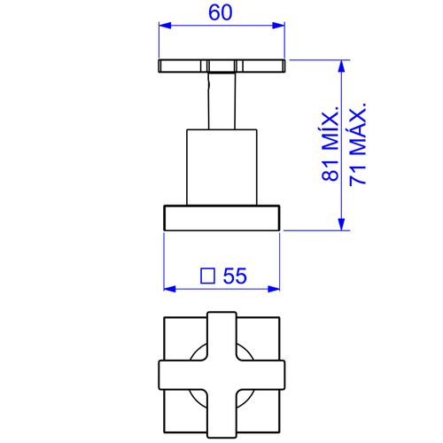Acabamento Registro Pressão 1/2,3/4" Izy Plus 4916 Cr Deca