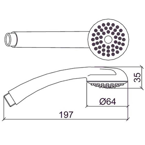 Ducha Manual Lorenzetti LorenStorm com desviador C16 Cromado