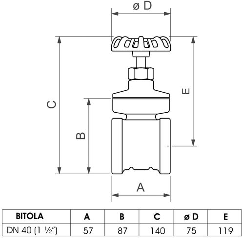Registro Gaveta 1.1/2" Bruto HD Deca