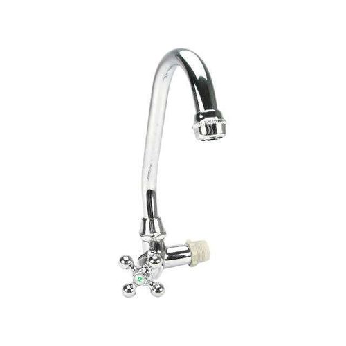 Torneira para Pia de Parede Real Bica Alta Móvel Cromada 3/4"