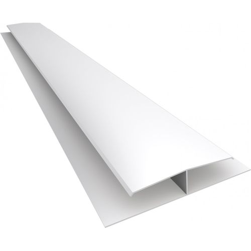 Emenda PVC "H" Plasbil Rígida Branco 6m