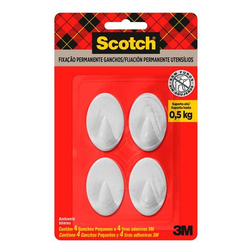 Gancho Scotch 3M Plástico Pequeno