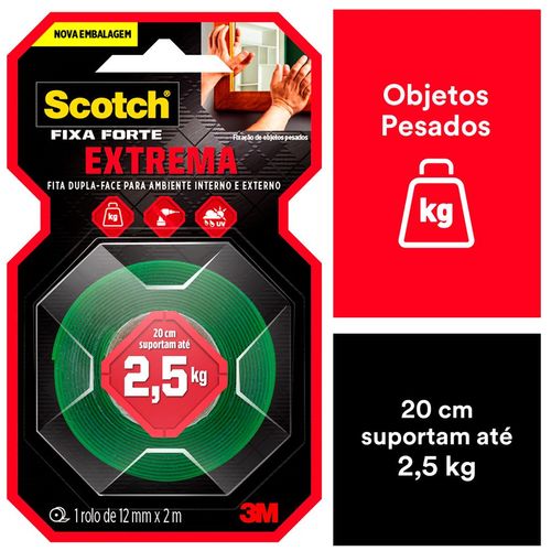Fita Fixa Forte 3M Extreme 1,2x200cm
