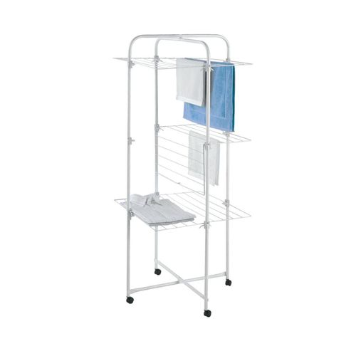 Varal Aço Chão Maxeb Triplex 122x56x70