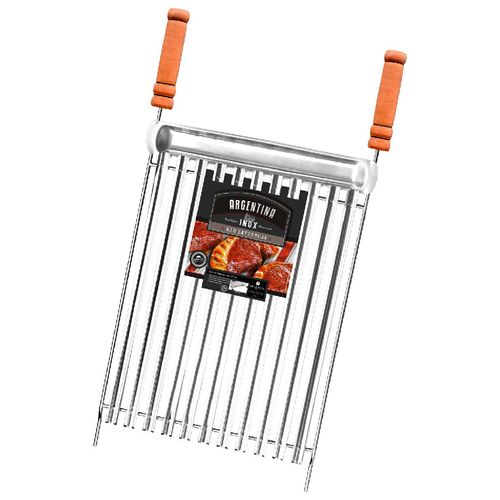 Grelha Inox Grilazer Parrilla Argentina Luxo 40x40cm