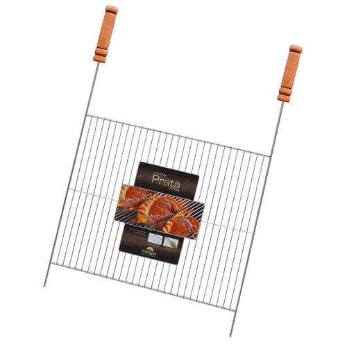Grelha Cromado 50x40cm Gaucho Linha Prata G Grilazer