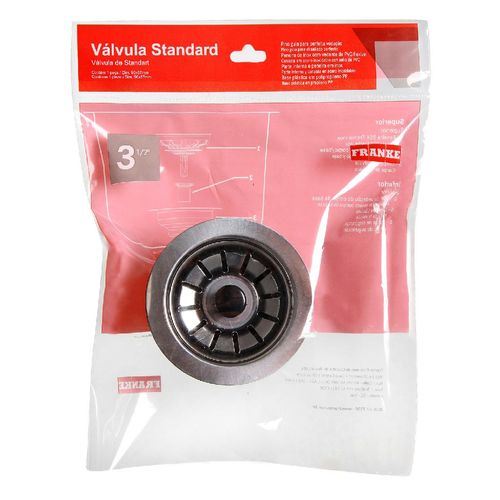Válvula Pia Franke Inóx Preto 3.1/2"