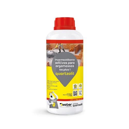 Tecplus 1 Quartzolit Cinza 1 Litro