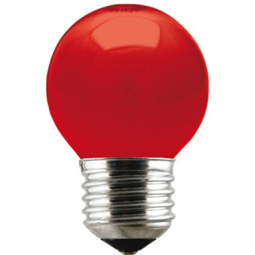 Lâmpada Bolinha Taschibra Luz Vermelha 15W 127V