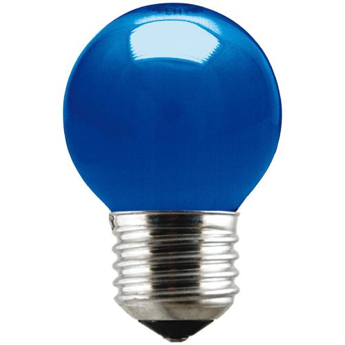 Lâmpada Bolinha Taschibra Luz Azul 15W 220V