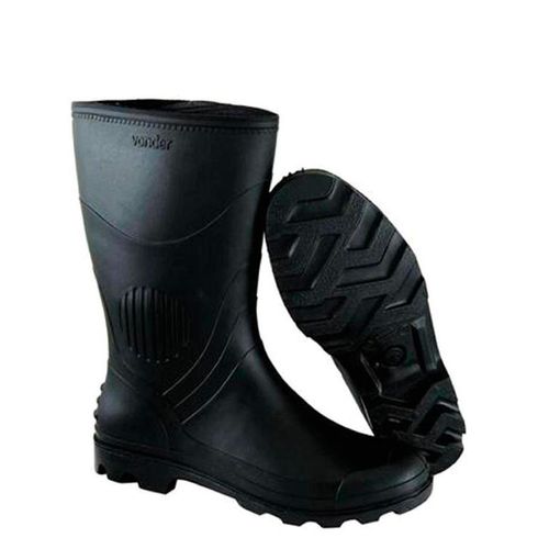 Bota em PVC Vonder Cano Médio com Forro Preto N°39