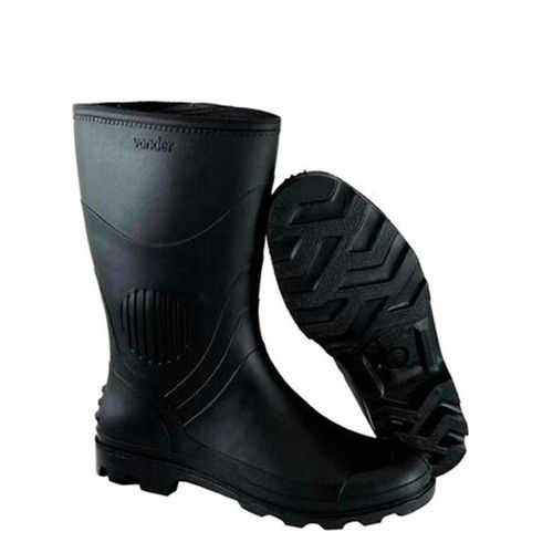 Bota em PVC Vonder Cano Médio com Forro Preto N°40