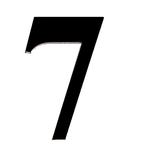 Número Acrílico Kami 4cm N.7 Preto