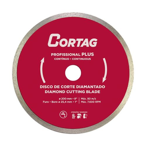 Disco de Corte Diamantado Cortag Plus Profissional 200mm