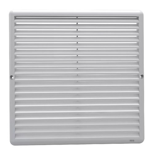 Grade Ventilação de Superfície 25x25cm Quadrado Branco
