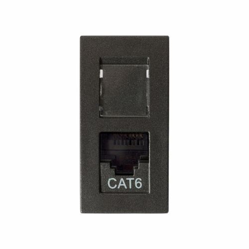 Módulo RJ45 4x2 Vivace TOM CAT6 Carbono Siemens
