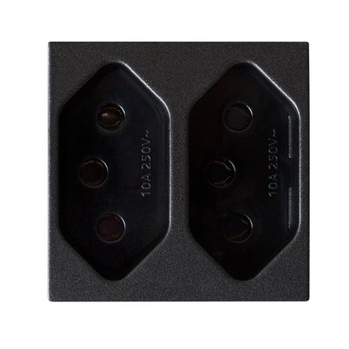 Módulo Tomada 4X2 Vivace Dupl+TNBR 10A Carbono Siemens