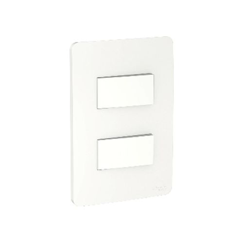 Conjunto Simples Orion 2 Teclas Simples Schneider 4x2 Branco
