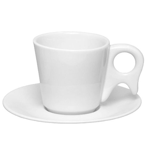 Xicara para Chá com Pires Oxford Genova Porcelana