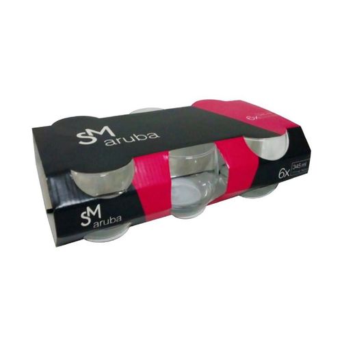 Copo Whiisky Aruba Incolor 345ml 6 peças SM