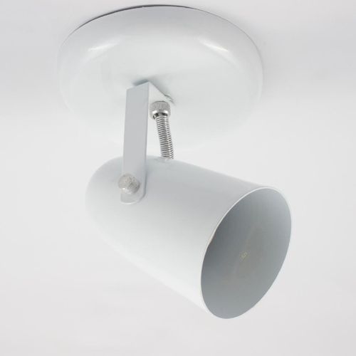 Spot Alumínio 1xE27 1xE27 JM Iluminação Cone Branco 700/1-BR