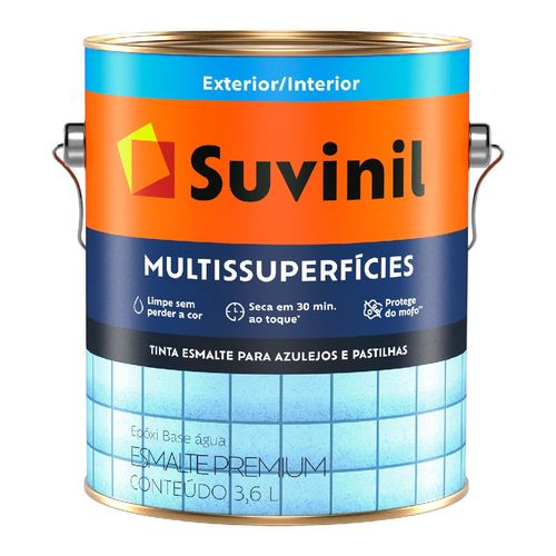 Tinta Multissuperfícies Suvinil Banheiro e Cozinha Base Água Branco 3,6 Litros