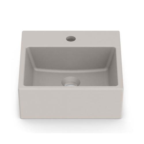 Cuba de Apoio Roca Optica com Mesa Quadrada Beige 42x42cm