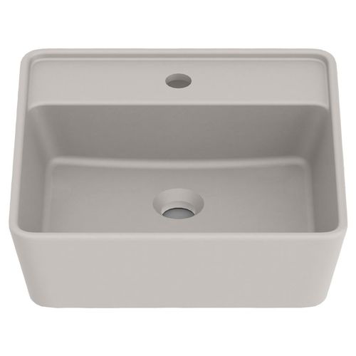 Cuba de Apoio Roca Optica com Mesa Quadrada Beige 42x42cm