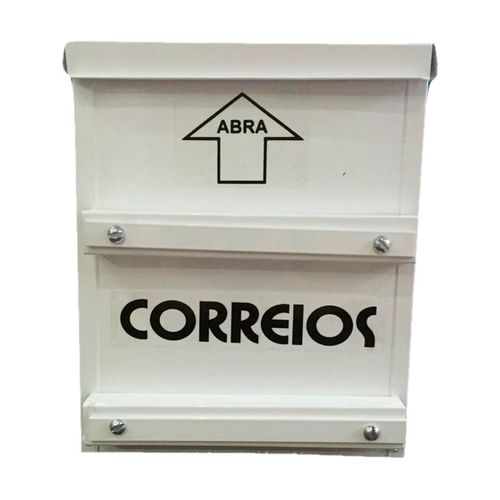 Acesse caixa de correio em alumínio epoxi preta, modelo compacto para fixar em grades. Receba suas encomendas e correspondências com segurança.