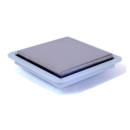 Ralo PVC Tigre Square Tampa Inox 15x15cm