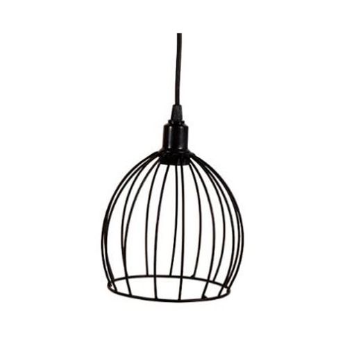 Pendente Meia Esfera Aramado Preto Primor