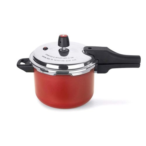 Panela Pressão Quartzo Gourmet Vermelha 4,5lts