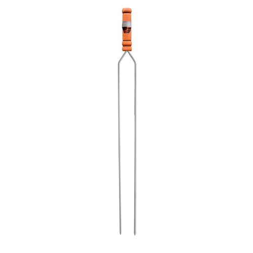 Espeto Aço 65Cm Duplo Prata GR0202 Grilazer