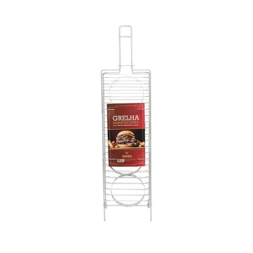 Grelha Aço Hamburgueira Grilazer 15x41cm Cromado GA113