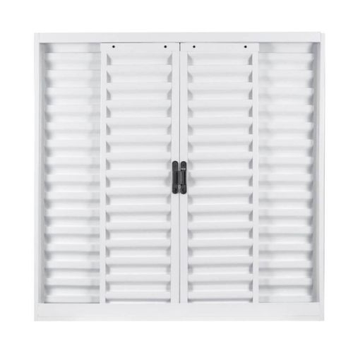 Janela Aço 100x120x7 Veneziana Branco 4 Folhas 35989 Mgm