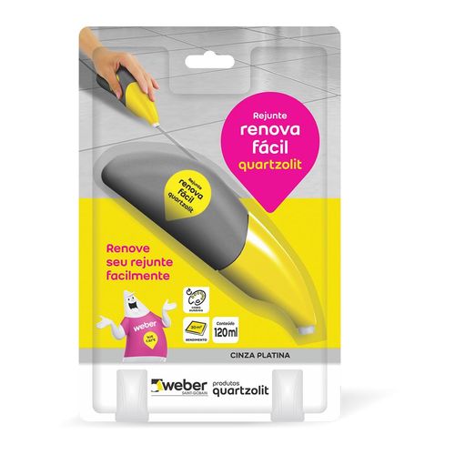 Renova Fácil Quartzolit Cinza Platina 120ml