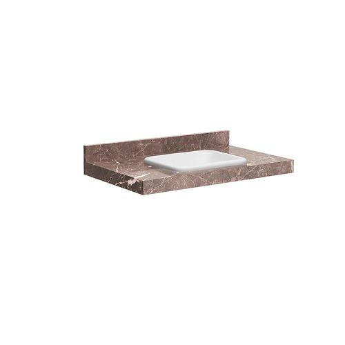 Lavatório com Cuba Embutir Trufa Blu 80cm