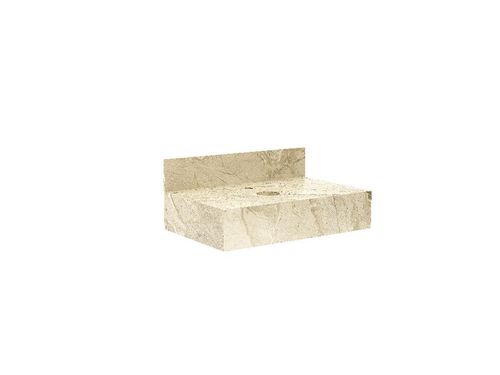 Bancada 80cm para Cuba de Apoio Max Travertino Blu
