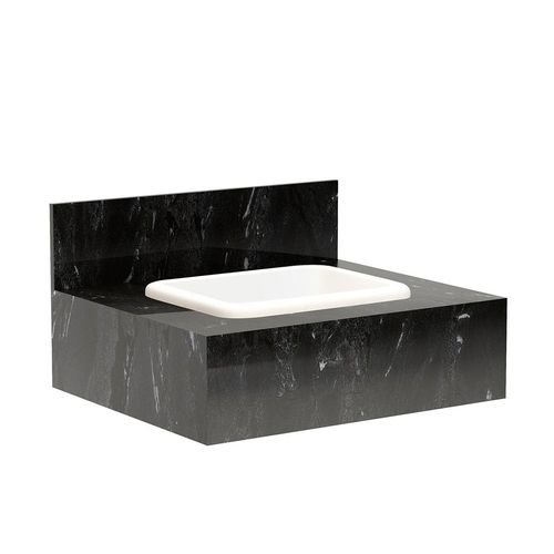 Bancada 60cm com Cuba Embutir Max Black Blu