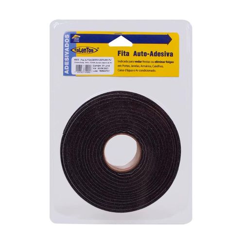 Confira a fita auto-adesiva de espuma PU cinza de 20x2mmx5mt. Excelente para vedação e isolamento. Compre agora na Balaroti.