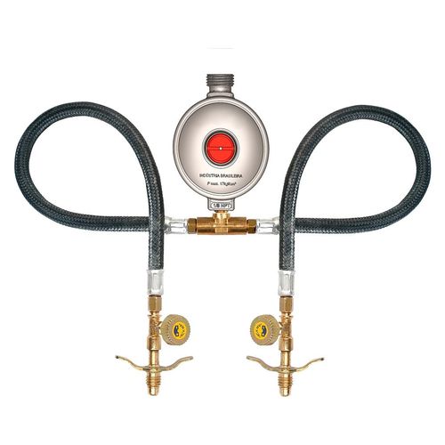 Conjunto para Gás Jackwal 2P-13 Mangueira com Registro Doméstico 5kg