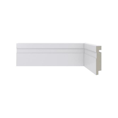 Rodapé Poliestireno 1,6x7x240cm 456 RP/BR Santa Luzia