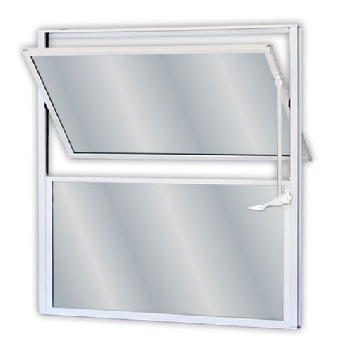 Janela Basculante de Alumínio Mgm Soft Branco 40x60