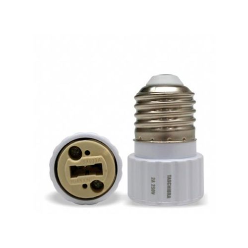 Soquete Adaptador Policarbonato E27-G9 com 2 Peças Taschibra