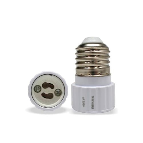 Soquete Adaptador Policarbonato E27-GU10 com 2 Peças Taschibra