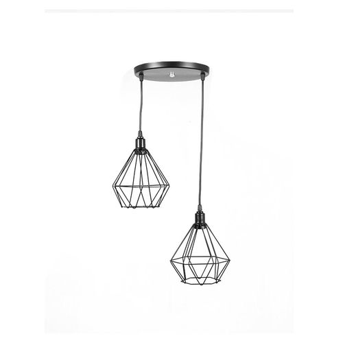 Pendente Aramado Primor Balão P Preto 2xE27